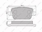 BD3005 LYNXAUTO Колодки тормозные задние подходит для FORD Mondeo IV 07>/Kuga 08>/Galaxy 06>/S-Max 06>, VOLVO S80/V70 06> BD-3005