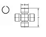 U942 SPIDAN Крестовина GKN