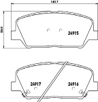 8DB355028781 HELLA Колодки тормозные дисковые