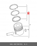 FR10500300 FRECCIA Комплект поршневых колец на 1 цилиндр VW STD d76.5