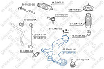 5753085SX STELLOX 57-53085-SX_рычаг правый! KIA Cerato 04>