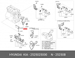 GA38422 NTN / SNR Ролик генератора натяжной KIA Optima 2.0 15->, Hyundai Sonata 2.4 10->14
