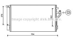 HYA5279D AVA Радиатор кондиционера