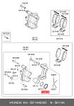 PXEAB018F PARTS-MALL Ремкомплект суппорта KIA PICANTO(TA) 11- 581801YA00-KT.