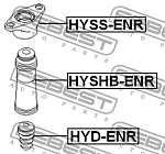 HYSSENR FEBEST ОПОРА ЗАДНЕГО АМОРТИЗАТОРА