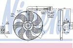 85683 NISSENS Вентилятор охл.двиг.