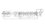BS9206 ZEKKERT Шланг тормозной передний правый Hyundai Tucson 04-, Kia Sportage II 04-.
