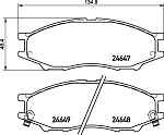 MDB2755 MINTEX Колодки тормозные дисковые к-т 4 шт. MDB2755