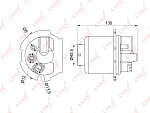 LF1077M LYNXAUTO Фильтр топливный погружной