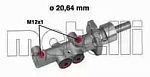 050404 METELLI Главный тормозной цилиндр (20,64mm)