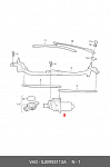 VWF1813 STARTVOLT Электродвигатель стеклоочистителя. VAG Rapid (13-)/Fabia III (13-) (VWF 1813)