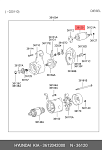 3612042000 HYUNDAI / KIA Реле втягивающее (стартера)