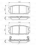 0986494137 BOSCH Колодки тормозные дисковые | зад |