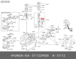 311122P000 HYUNDAI / KIA Фильтр топливный hyundai-kia (311122p000)