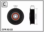 8222 CAFFARO Натяжной ролик, поликлиновой  ремень