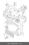 DEK34FP DEPPUL ТРУБКА КОНДИЦИОНЕРА SKODA OCTAVIA A5  (04-13), ALTEA (04-15), SUPERB (08-15), SC