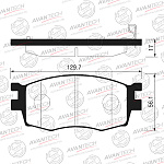 AV149 AVANTECH Колодки тормозные дисковые Avantech (противоскрипная пластина в компл.)