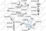 5751067SX STELLOX рычаг нижний правый!\ Hyundai Sonata EF 00-01