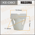 KE080 MASUMA КЛИПСА КРЕПЕЖНАЯ 'MASUMA' KE-080