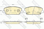 6135826 GIRLING Колодки тормозные HYUNDAI i30/ELANTRA 11-/CEED R16' 12- передние