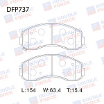 DFP737 DOUBLE FORCE КОЛОДКИ ТОРМОЗНЫЕ ДИСКОВЫЕ DOUBLE FORCE