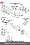 ECB2101050 ALL4MOTORS Вкладыши шатунные ECB2101050 8шт к-т 050 Suzuki J20A/H25/H27 12100858240D0