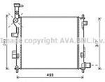 KA2189 AVA Радиатор системы охлаждения | Picanto 1.0 i Man. * 05/11-