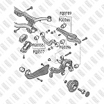 FQ0789 FIXAR РЫЧАГ ПОДВЕСКИ ЗАДНИЙ НИЖНИЙ ЛЕВЫЙ, ПРАВЫЙ AUDI A1, A3, Q3, TT 03- SKODA OCTAVIA, SUPERB, YETI 04- V