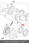 58350G6A00 HYUNDAI / KIA КОМПЛЕКТ ТОРМОЗНЫХ КОЛОДОК (4 ШТ)