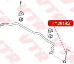 HY2819S VTR ТЯГА СТАБИЛИЗАТОРА ПЕРЕДНЕЙ ПОДВЕСКИ, ЛЕВАЯ