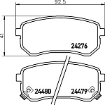 8DB355028361 HELLA Колодки тормозные дисковые