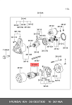 SAM9398CL KRAUF Ротор стартера. Hyundai Santa Fe 2.7 01-