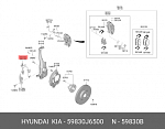 MBA010400 MANDO Датчик, частота вращения колеса ! \KIA K900 II 3.3 GDi AWD (2019>), K900 II 5.0 GDi AWD (2018>)