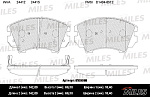 E100098 MILES Колодки тормозные передние (без датчика) (Смесь Semi-Metallic) (OPEL ASTRA J GTC, INSIGNIA R17, SAAB 9-5 (YS3G) (17)) (TRW GDB1783) E100098