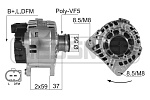 210007 ERA Генератор AUDI/VW 1.6-2.0TDi 90-08 210007