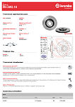 09C8921X BREMBO Диск тормозной передний перфорированный