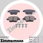 245631651 ZIMMERMANN Колодки тормозные дисковые | зад |