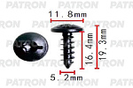 P371614 PATRON Винт металлический Audi,Seat,Skoda,Volkswagen винт самонарез. с внутр. torx 5x16