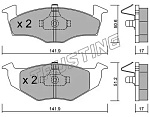 2150 TRUSTING Колодки тормозные дисковые