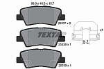 2533703 TEXTAR 2533703_колодки дисковые задние!\ KIA Soul, Hyundai i30 1.4-1.6TGDI 11>