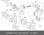 HZPHY526 NTY HYUNDAI I40 12-, KIA SOUL II 14- / , DO TARCZY 28MM/