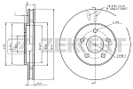 BS5220 ZEKKERT Диск.торм.перед. Chrysler Voyager III 95-