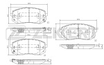 BS1684 ZEKKERT Колодки торм. диск. перед. Hyundai ix35 10- i40 11