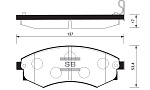 SP1111 SANGSIN BRAKE Колодки передние HYUNDAI SONATA IV SP1111