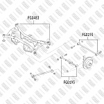 FG0193 FIXAR С-б.зад.попереч.тяги NISSAN X-TRAIL =>06