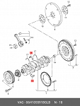 MS51090 AUTOWELT MS-51090 вкладыши коренные STD AUDI/SKODA/VW 1.8i 16V/2.0i 16V