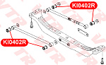 KI0402R VTR Сайлентблок балки задней подвески