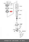 B01412ZC11 UXCLENT Подшипник опоры переднего амортизатора / OPEL Antara,Chevrolet Captiva 07~