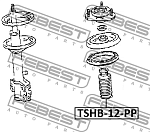 TSHB12PP FEBEST Пылезащитный комплект универсальный PP-PVC D12 TSHB-12-PP