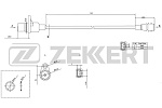 SE4017 ZEKKERT Датчик положения коленвала Kia Rio II 05-, Cerato 04-, Spectra 04-, Hyundai Accent I-III 94-, Elantra III 00-, Getz 02-.